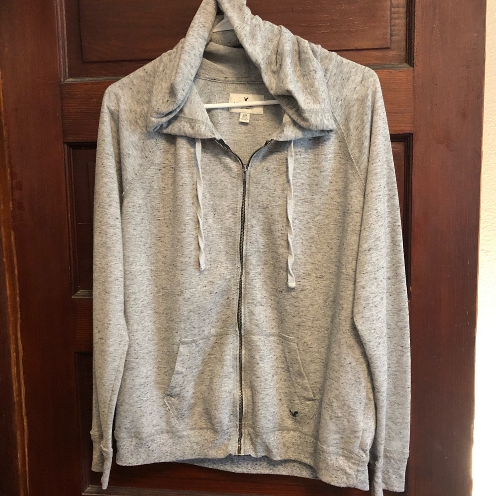 AE Lightweight Hooded Zip Up Sweatshirt